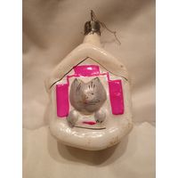 Ёлочная игрушка СССР кошкин дом