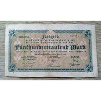 Werty71 Германия 500000 марок 1923 банкнота Вестфалия Реклингхаузен большой формат