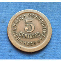 Португалия 5 центаво (сентаво) 1927