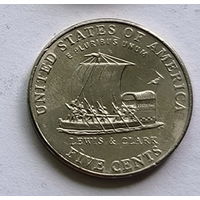 США 5 центов 2004 год Р Льюис и Кларк