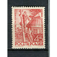 Польша - 1951 - Шестилетний план реконструкции. Рабочие 50Gr - [Mi.720] - 1 марка. MNH.  (Лот 35HQ)-TG3P1