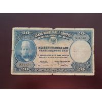 Албания 20 франков  1926