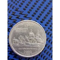 25 центов. США, Верджиния 2000