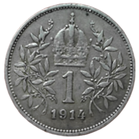 Австрия 1 крона, 1914 года. Франц Иосиф I