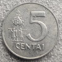 Литва 5 центов  1991 г.