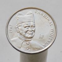 Конго 1 франк 2004  25 лет правления Иоанна Павла II  /кардинал Войтыла, 1967/