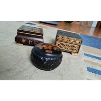 Шкатулки СССР 3 шт одним лотом