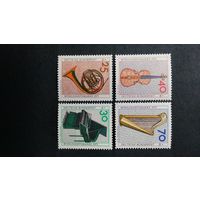 ГЕРМАНИЯ. ФРГ\25с\ музыкальные инструменты 1973 чист. б\н