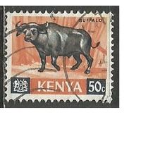 Кения. Африканский буйвол. 1966г. Mi#26.