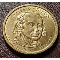 США 1 доллар, 2007   P     Джеймс Мэдисон (1809-1817)     ( 2-12-3 )