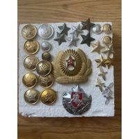 Пуговицы, какарды, звезды