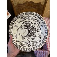 Большое декоративное блюдо ручной работы