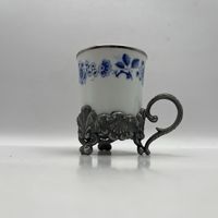 Кофейная чашка в оловянном подстаканнике. Германия. 3715