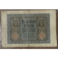 Банкнота 100 марок 1920 год. Веймарская республика.