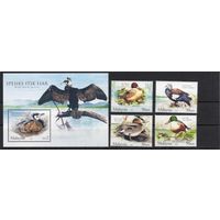 Малайзия 2006. Птицы утки 4 марки+блок (1368-71)