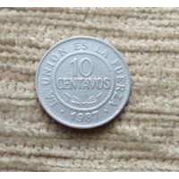 Werty71 Боливия 10 сентаво 1987