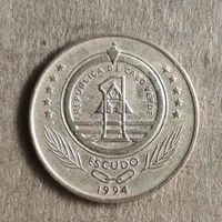 Кабо-Верде 1 эскудо 1994 г., Черепаха, KM# 27