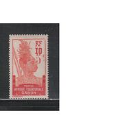 Габон-1915,(Мих.86)  * , Французские колонии, Стандарт, Надп. , Красный Крест(одиночка)