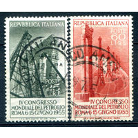 Италия - 1955г. - всемирный конгресс по нефти - 2 марки - полная серия, гашёные [Mi 941-942]. #1-It-20-B-1