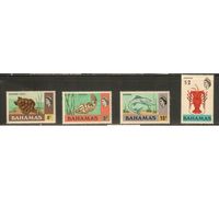 Багамы-1971(Мих.321-331) , **  , Морская  Фауна, Рыбы,Раки, Черепаха