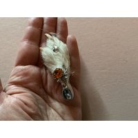 Брошь Кельтская Лапка Куропатки фирма Mizpah Англия 60-е редкость