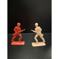 С 1 рубля! Советские солдатики два товарища игрушка ссср. Все на фото.