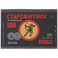 Пивная этикетка. Крынiца Старажытнае