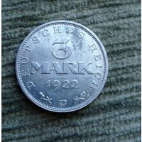 Werty71 Германия Веймар Веймарская Республика 3 Марки 1922 J
