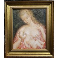 Кузьмич А.В. "Моя Мадонна", 1992 год; 30/36 см