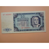 Польша.  20 злотых 1948 г.