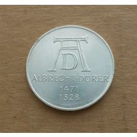 ФРГ, 5 марок 1971 г., серебро 0.625, 500 лет со дня рождения Альбрехта Дюрера