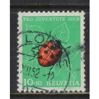 Швейцария 1952 В пользу фонда поддержки прав и потребностей швейцарских детей и молодежи Божья коровка #576