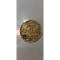 Перу 20 сентимос 2019
