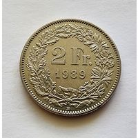 Швейцария 2 франка, 1989