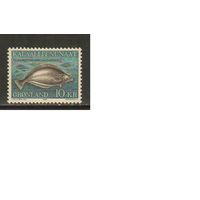 Гренландия-1985(Мих.162) , ** , Морская Фауна, Рыбы (одиночка)