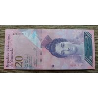 Werty71 Венесуэла 20 боливаров 2013 аUNC  банкнота