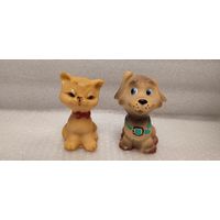 Резиновые игрушки. Кошечка и собачка. 18