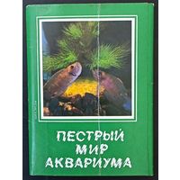 Комплект из 12 открыток (не хватает 6) Пестрый мир аквариума Цихлиды 1988 Выпуск 7