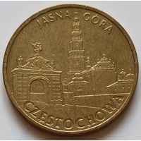 Польша 2 злотых 2009 год "Города Польши - Ченстохова"