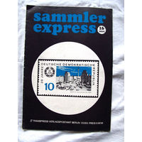 25-10 Журнал ГДР для коллекционеров нумизматов филателистов Sammler Express Номер 16-1969