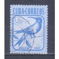 [2270] Куба 2005. Фауна.Птицы.Колибри. Концовка серии.Гашеная марка.
