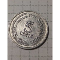 5 центов Сингапур 1971 год. фао