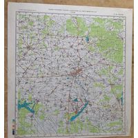 Карта 1:200 000 (в 1 см 2 км). Слуцк.