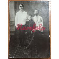 1910-е Семья вышиванка студийное фото типажи ретро