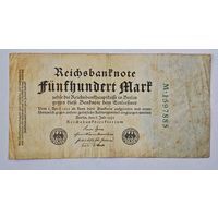 1922 год Германия 500 марок