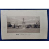 Старинная открытка. Милан. Замок Сфорца. Чистая.