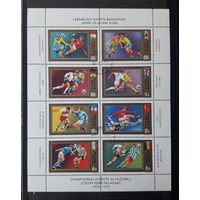 Венгрия 1972г. Малый лист. ЧЕ по футболу. гаш.