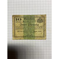 Нотгельд 10 пфеннигов 1921 год. -2712