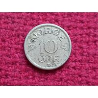 Норвегия 10 эре 1953 г.