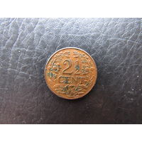 Кюрасао. 2,5 цента. 1944. С 20 копеек. Распродажа коллекции. Смотрите другие лоты.